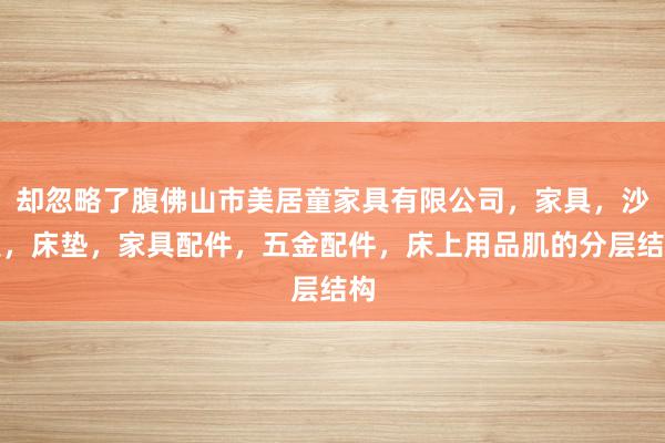 却忽略了腹佛山市美居童家具有限公司，家具，沙发，床垫，家具配件，五金配件，床上用品肌的分层结构